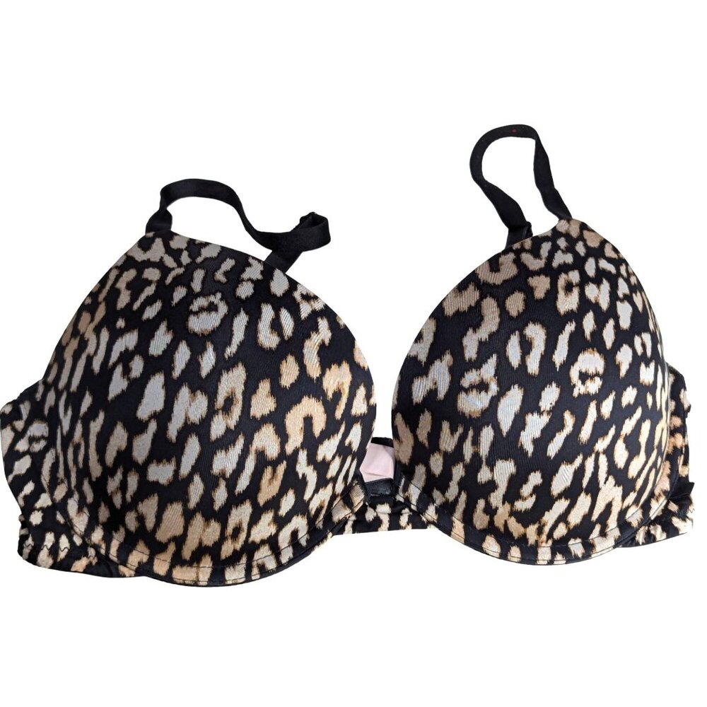 Leopard Print Push-Up Bra By Victorias Secret 34D